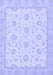 Machine Washable Oriental Blue Traditional Rug, wshabs508blu