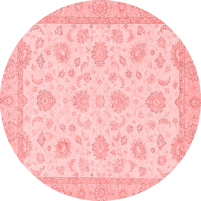 Machine Washable Oriental Red Traditional Rug, wshabs508red