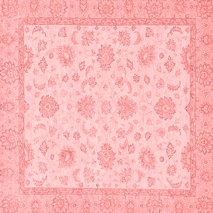 Machine Washable Oriental Red Traditional Rug, wshabs508red