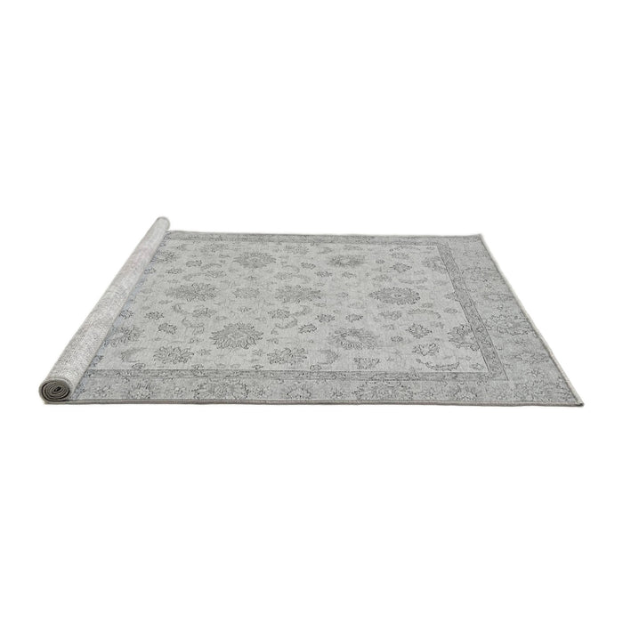 Sideview of Machine Washable Oriental Gray Traditional Rug, wshabs508gry