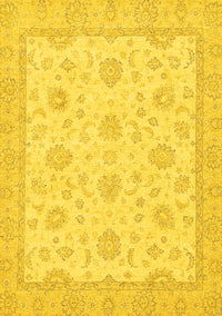 Oriental Yellow Traditional Rug, abs508yw