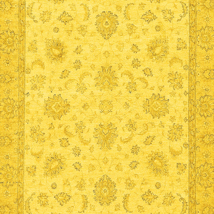Oriental Yellow Traditional Rug, abs508yw