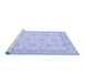 Sideview of Machine Washable Oriental Blue Traditional Rug, wshabs508blu