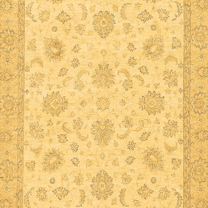 Machine Washable Oriental Brown Traditional Rug, wshabs508brn