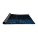 Sideview of Abstract Black Modern Rug, abs5090