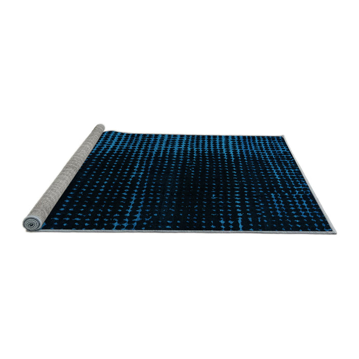 Sideview of Machine Washable Abstract Light Blue Modern Rug, wshabs5090lblu