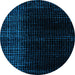 Round Machine Washable Abstract Light Blue Modern Rug, wshabs5090lblu