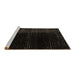 Sideview of Machine Washable Abstract Brown Modern Rug, wshabs5090brn