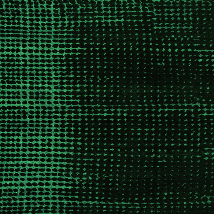 Square Machine Washable Abstract Green Modern Area Rugs, wshabs5090grn