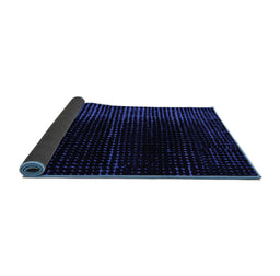 Sideview of Abstract Blue Modern Rug, abs5090blu