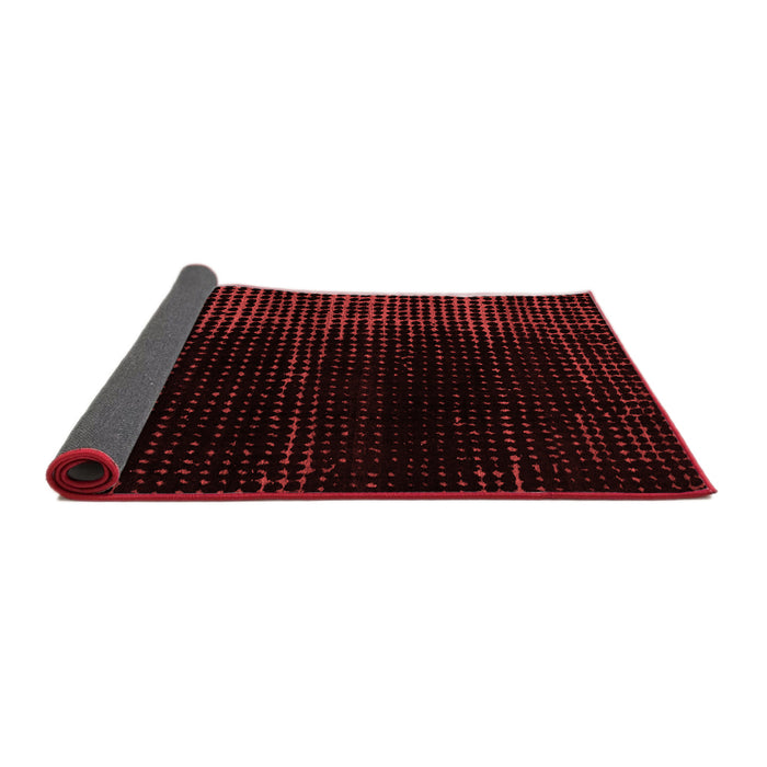 Abstract Red Modern Area Rugs