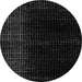 Round Abstract Gray Modern Rug, abs5090gry