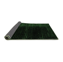Sideview of Abstract Emerald Green Modern Rug, abs5090emgrn