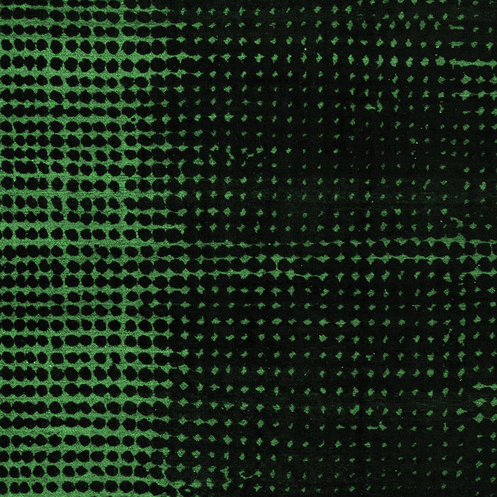 Machine Washable Abstract Emerald Green Modern Area Rugs, wshabs5090emgrn