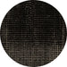 Round Abstract Brown Modern Rug, abs5091brn