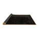 Sideview of Abstract Brown Modern Rug, abs5091brn