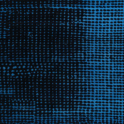 Square Machine Washable Abstract Blueberry Blue Rug, wshabs5091