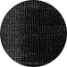 Round Abstract Gray Modern Rug, abs5091gry