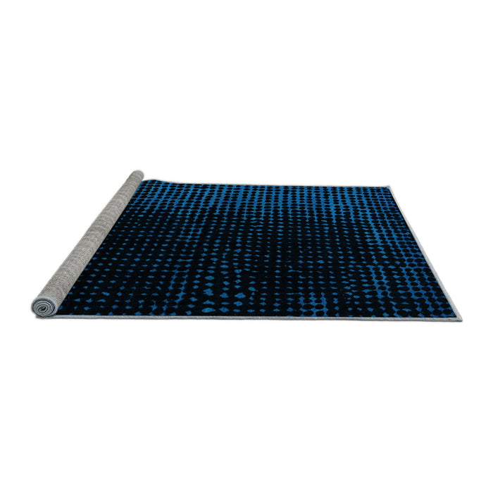 Sideview of Machine Washable Abstract Light Blue Modern Rug, wshabs5091lblu