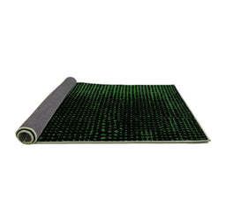 Sideview of Abstract Emerald Green Modern Rug, abs5091emgrn