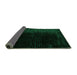 Sideview of Abstract Green Modern Rug, abs5091grn