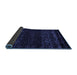 Sideview of Abstract Blue Modern Rug, abs5092blu