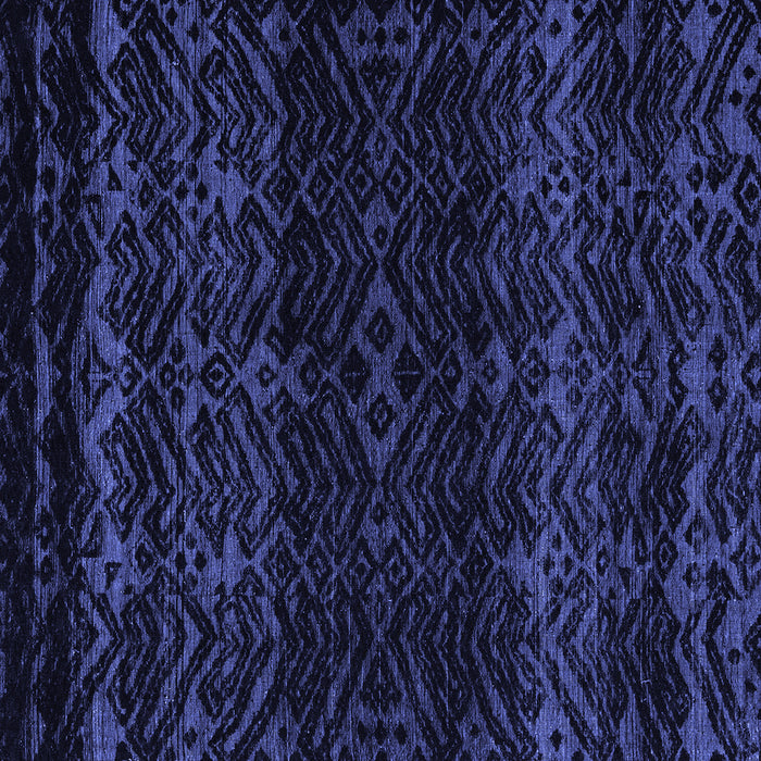 Square Abstract Blue Modern Rug, abs5092blu