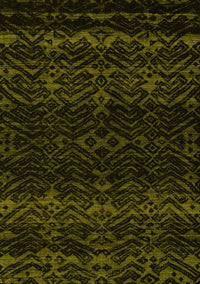 Abstract Yellow Modern Rug, abs5092yw