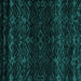 Square Abstract Turquoise Modern Rug, abs5092turq