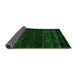 Sideview of Abstract Green Modern Rug, abs5092grn