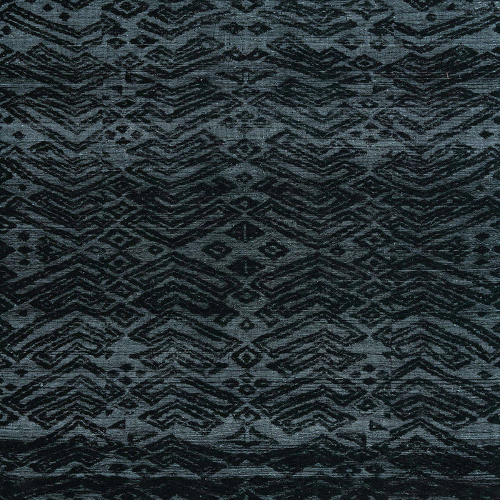 Square Abstract Blue Moss Green Modern Rug, abs5092