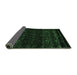 Sideview of Abstract Emerald Green Modern Rug, abs5092emgrn