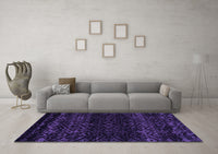 Machine Washable Abstract Purple Modern Rug, wshabs5092pur