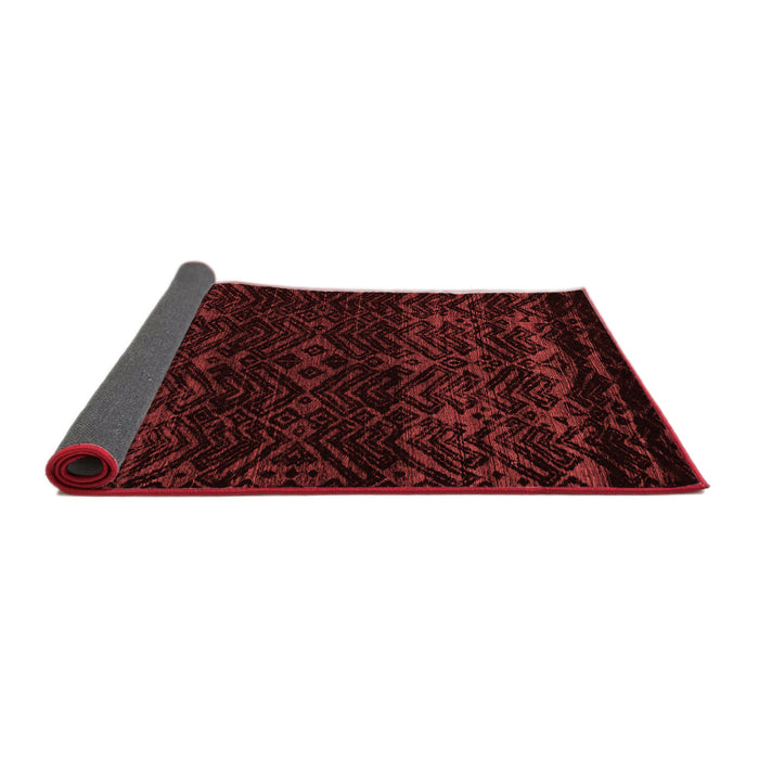 Abstract Red Modern Area Rugs