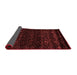 Abstract Red Modern Area Rugs