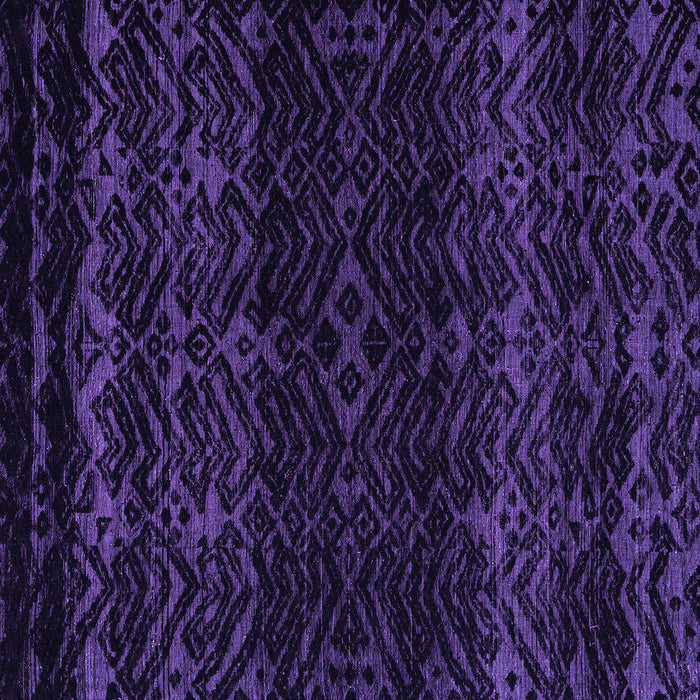 Square Machine Washable Abstract Purple Modern Area Rugs, wshabs5092pur