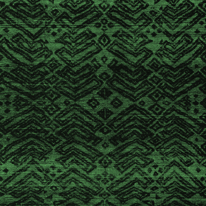 Machine Washable Abstract Emerald Green Modern Area Rugs, wshabs5092emgrn