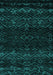 Machine Washable Abstract Turquoise Modern Area Rugs, wshabs5092turq