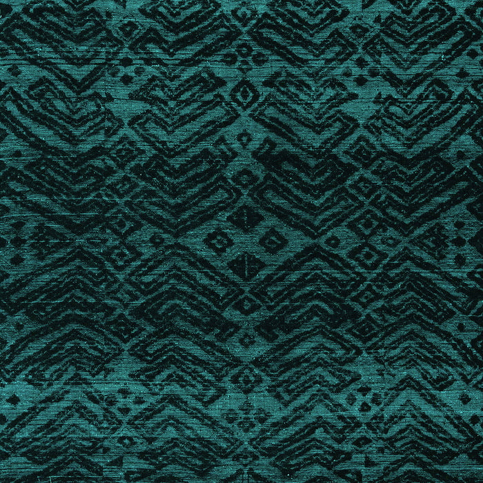 Machine Washable Abstract Turquoise Modern Area Rugs, wshabs5092turq
