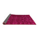 Sideview of Abstract Pink Modern Rug, abs5093pnk