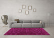 Machine Washable Abstract Purple Modern Area Rugs in a Living Room, wshabs5093pur