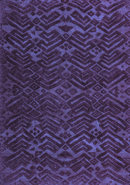 Abstract Blue Modern Rug, abs5093blu