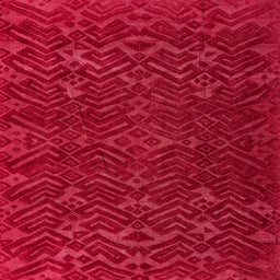 Square Abstract Red Modern Rug, abs5093