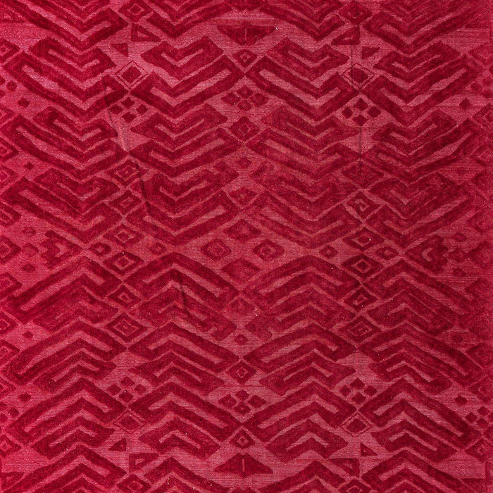 Abstract Red Modern Rug, abs5093