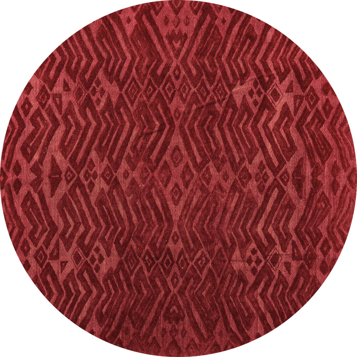 Round Machine Washable Abstract Brown Modern Rug, wshabs5093brn