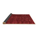 Sideview of Abstract Brown Modern Rug, abs5093brn