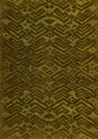 Abstract Green Modern Rug, abs5093grn