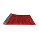 Sideview of Abstract Orange Modern Rug, abs5093org