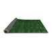 Sideview of Abstract Emerald Green Modern Rug, abs5093emgrn