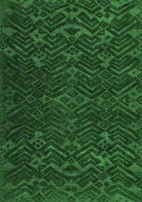 Abstract Emerald Green Modern Rug, abs5093emgrn